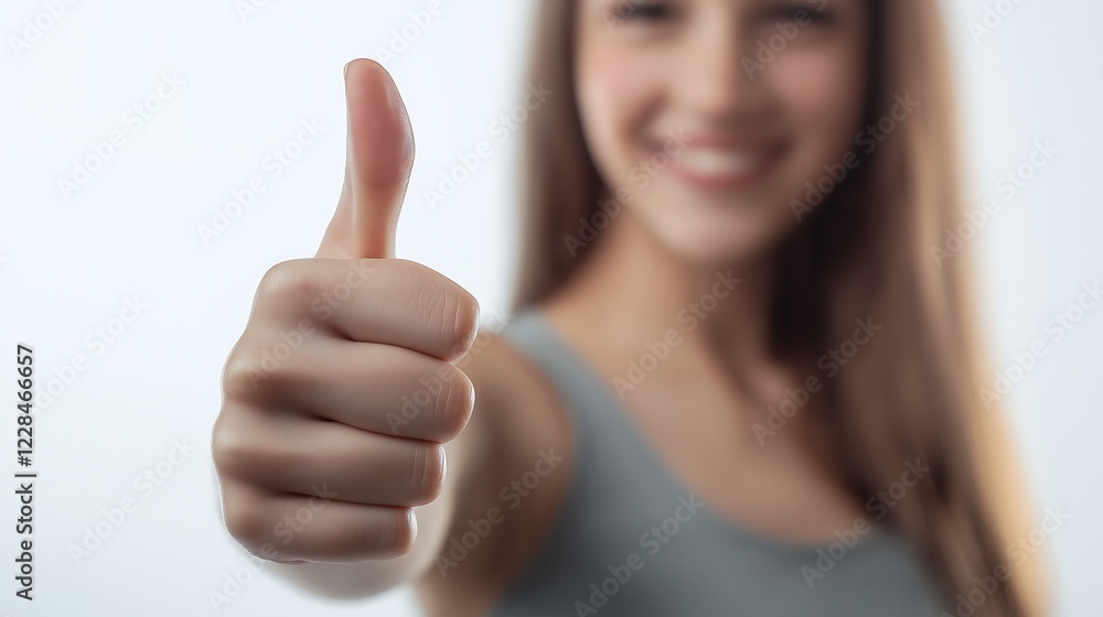 closeup of the hip of a Unrecognizable Young Lady In Oversize Pants Gesturing Thumbs-Up, Studio Shot, white backround closeup of the hip of a Unrecognizable Young Lady In Oversize Pants Gesturing Thumbs-Up, Studio Shot, white backround