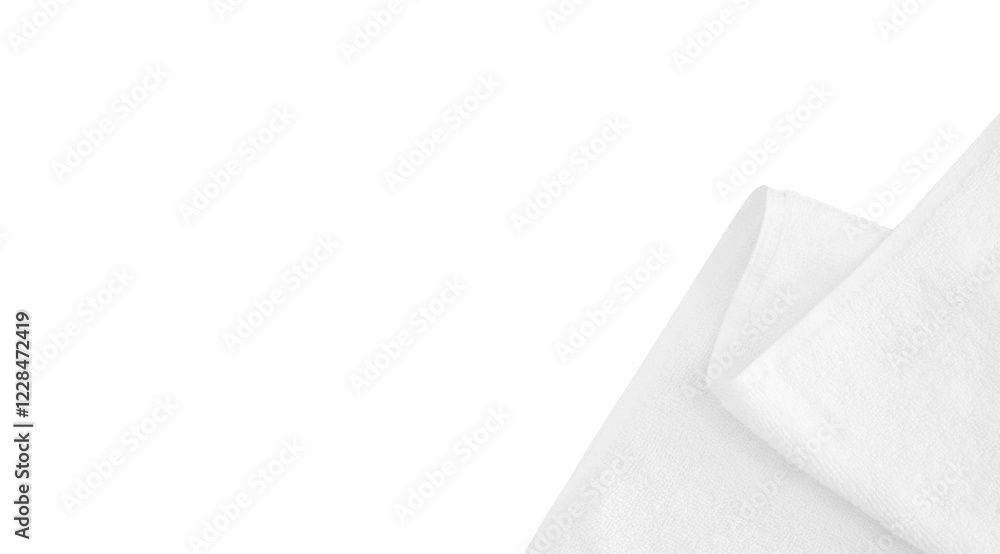 copy space with white clean towel copy space with white clean towel