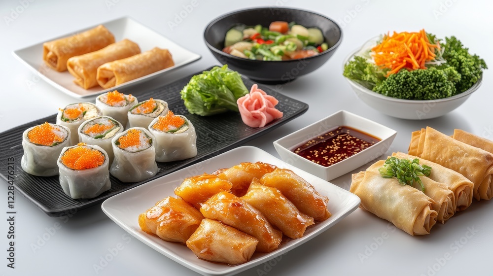 Celebrating Abundance with a Table Full of Delicious Chinese New Year Dishes - A Perfect Greeting Card for the Festivities Celebrating Abundance with a Table Full of Delicious Chinese New Year Dishes - A Perfect Greeting Card for the Festivities