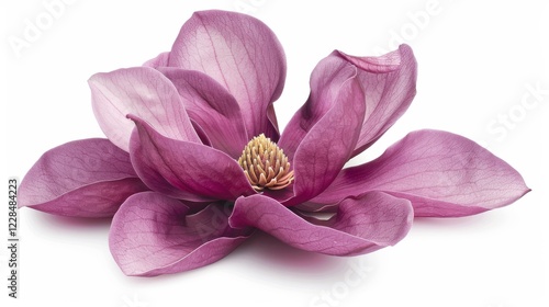 Purple magnolia flower, Magnolia felix isolated on white background, with clipping path photo