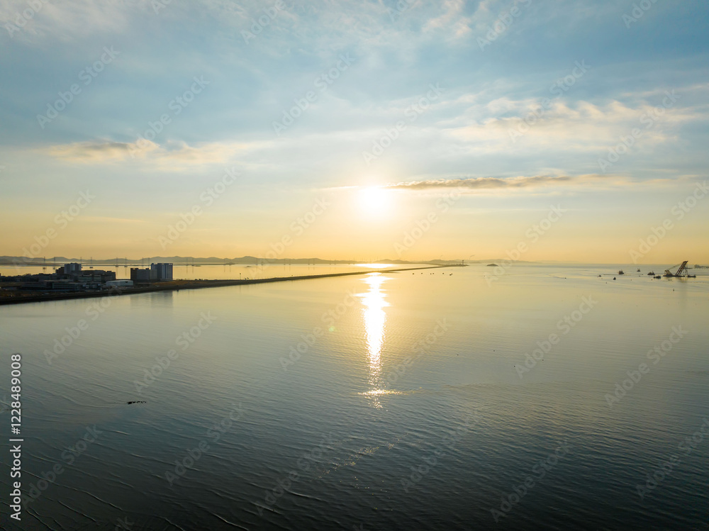 Fototapeta premium 시화호,시흥시,경기도