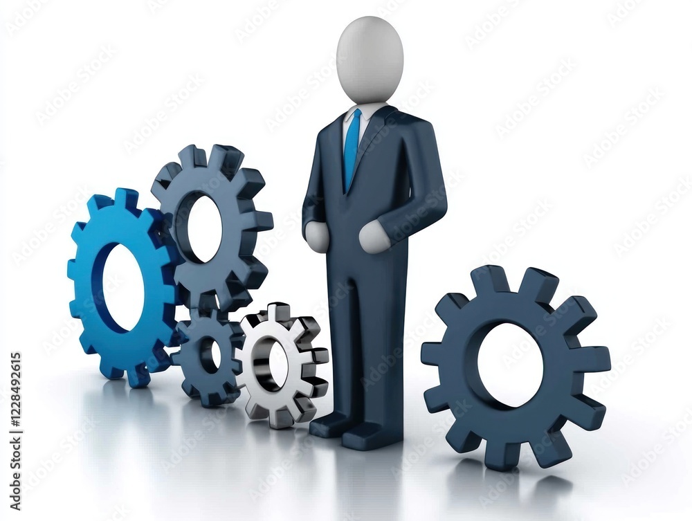 Operations Manager - Operations manager overseeing daily business activities or improving operational efficiency, in a business setting, on a White Background. Operations Manager - Operations manager overseeing daily business activities or improving operational efficiency, in a business setting, on a White Background.