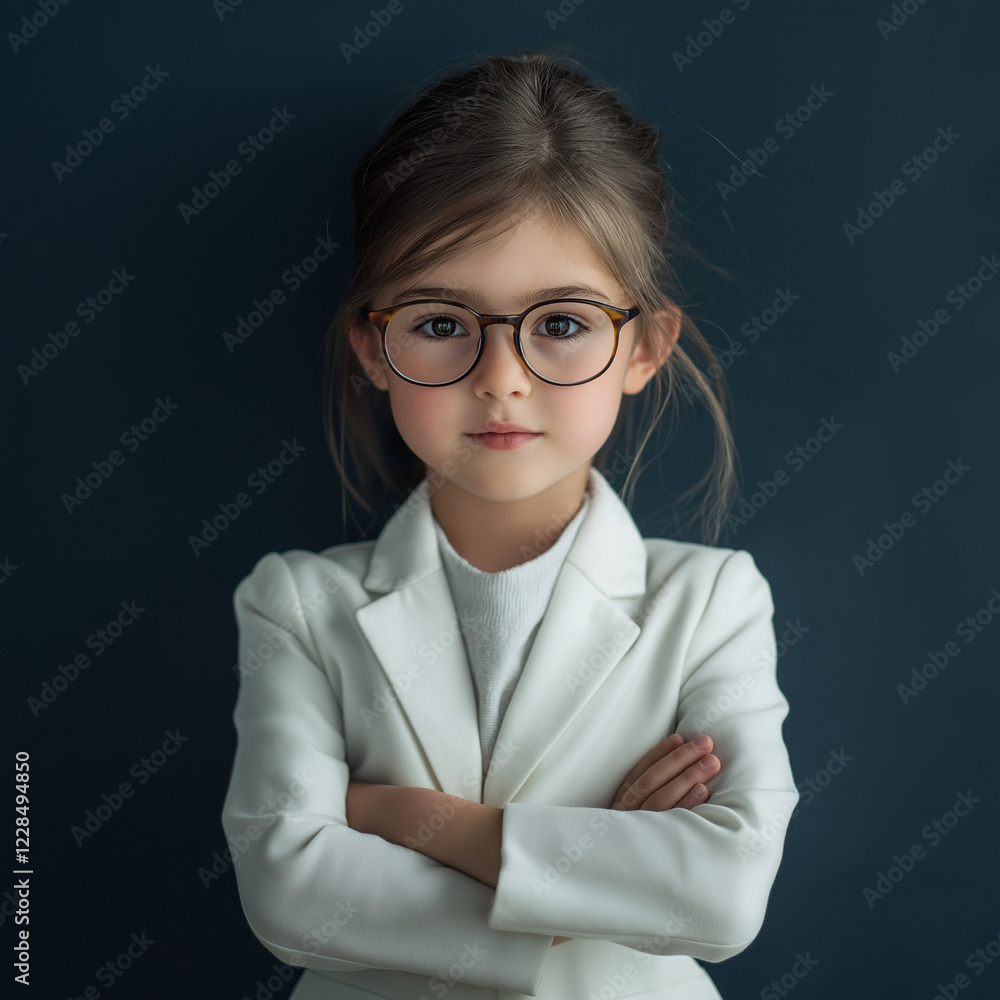 Inspiring young professional poised for success modern studio portrait photography warm lighting eye-level angle ambition and confidence Inspiring young professional poised for success modern studio portrait photography warm lighting eye-level angle ambition and confidence