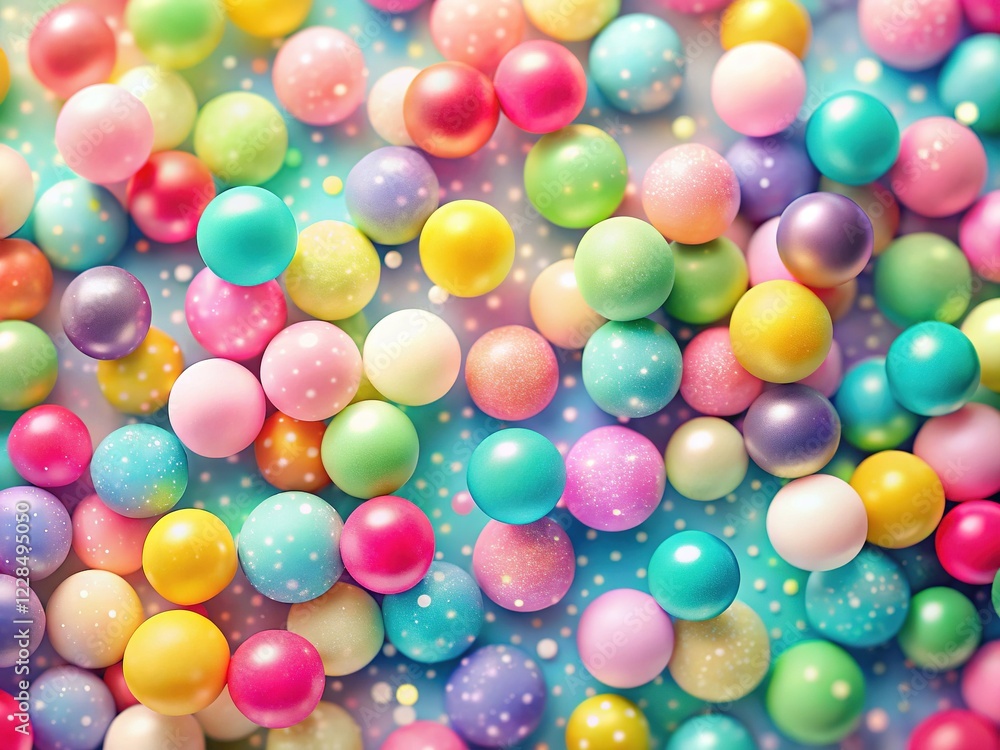 Retro Candy Colors Polka Dot Seamless Pattern - Long Exposure Photography Retro Candy Colors Polka Dot Seamless Pattern - Long Exposure Photography