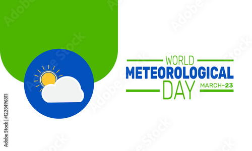 World Meteorological Day  is celebrated in March. This holiday-themed design is perfect for backgrounds, banners, greeting cards, posters with text inscription, Classic social media posts.
