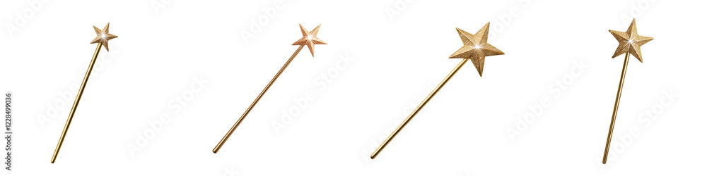 Whimsical and enchanting golden fairy wands adorned with shimmering stars glittering details and a celestial mystical aura These ornate elegant magical accessories evoke a sense of wonder fantasy Whimsical and enchanting golden fairy wands adorned with shimmering stars glittering details and a celestial mystical aura These ornate elegant magical accessories evoke a sense of wonder fantasy