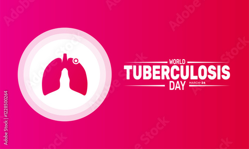 World Tuberculosis Day  is celebrated in March 24. This holiday-themed design is perfect for backgrounds, banners, greeting cards, posters with text inscription, Classic social media posts.