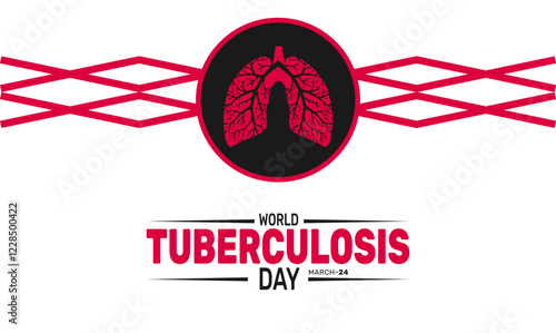 World Tuberculosis Day  is celebrated in March 24. This holiday-themed design is perfect for backgrounds, banners, greeting cards, posters with text inscription, Classic social media posts.