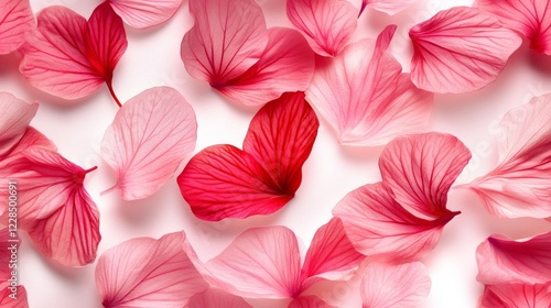 Wallpaper Mural Delicate Pink and Red Flower Petals Arranged Artfully Torontodigital.ca