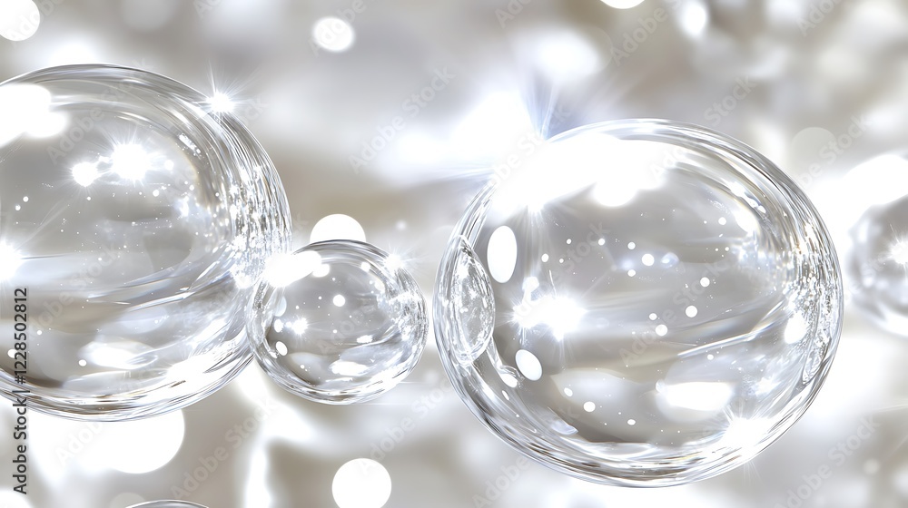 Gleaming Spheres Shimmering in Soft Light Gleaming Spheres Shimmering in Soft Light