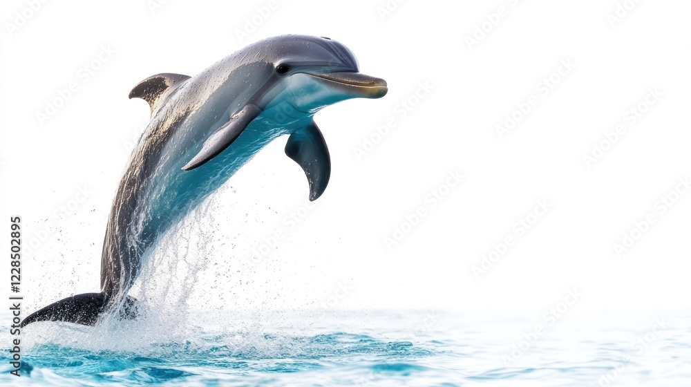 Fototapeta premium Dolphin Leaping Out of the Water