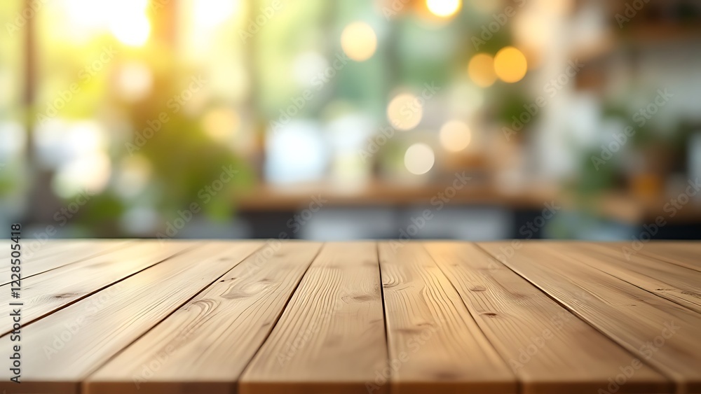 Empty wooden table top with a blurred living room interior background for product display, presentation, or design of a coffee shop, home, and kitchen show concept. Empty wooden table top with a blurred living room interior background for product display, presentation, or design of a coffee shop, home, and kitchen show concept.