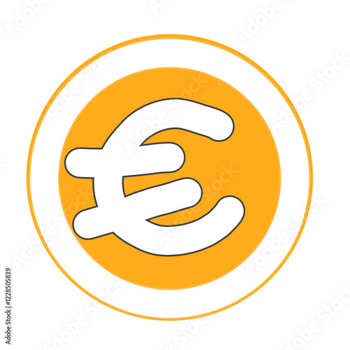 hand holding euro sign