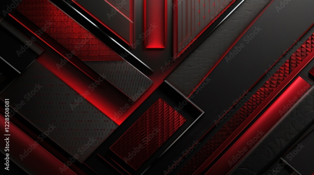 Abstract Red and Black Geometric Pattern Design Background Wallpaper Abstract Red and Black Geometric Pattern Design Background Wallpaper