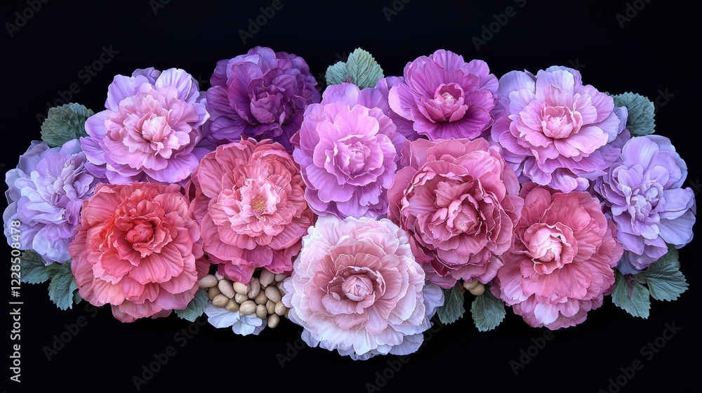 Obraz premium Artistry in indoor floral displays close-up photography studio