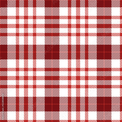 Soft and Cozy Red and White Flannel Print