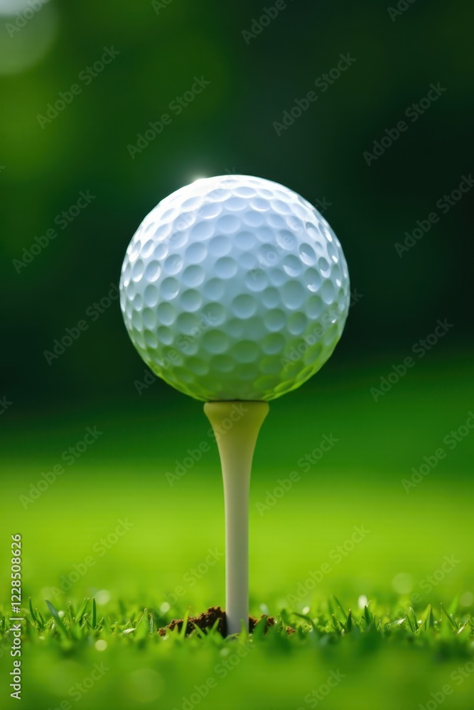Golf ball teetering on the edge of a golf cup , in, outdoor, green Golf ball teetering on the edge of a golf cup , in, outdoor, green