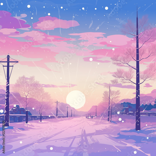 Winter with snow