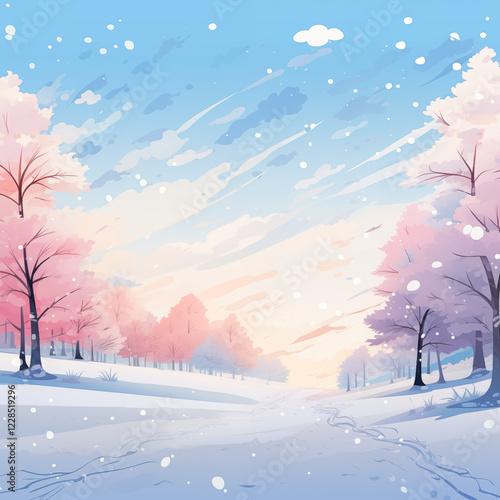 Winter with snow