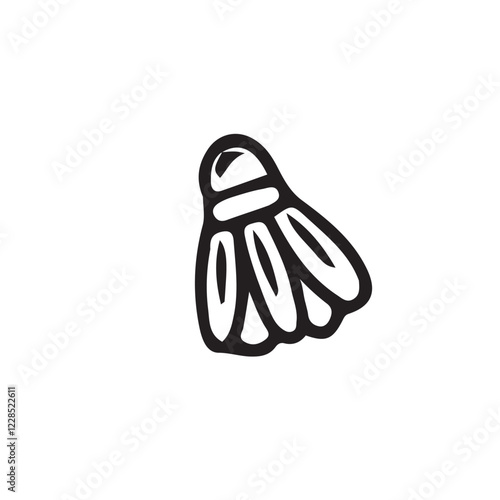 Shuttlecock doodle sports and fitness equipment