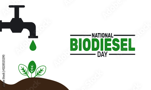 March is National Biodiesel Day. This holiday-themed design is perfect for any backgrounds template, banners, greeting cards, posters with text inscription, and social media posts.Vector illustration.