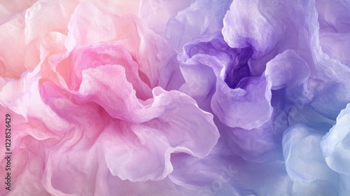Pastel light soft pale blue violet purple lilac lavender orchid pink rose beige white abstract background. Wave line. Color gradient ombre blurred. Noise grain particle spray. Metallic foil shimmer
