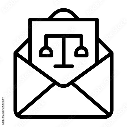 lawyer Line Icon
