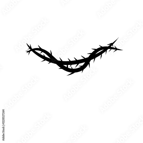 sharp vines silhouette icon