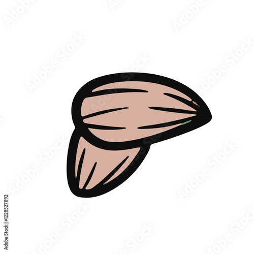Almonds Hand-drawn doodle