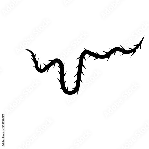 sharp vines silhouette icon