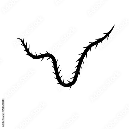 sharp vines silhouette icon