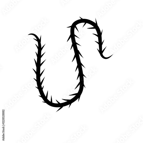 sharp vines silhouette icon