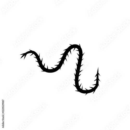 sharp vines silhouette icon