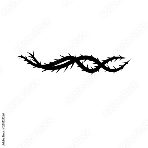 sharp vines silhouette icon