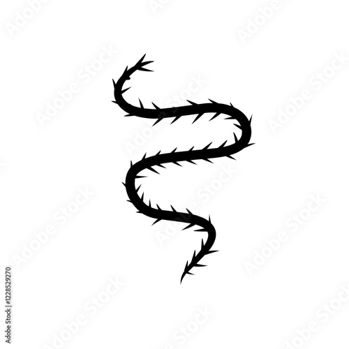 sharp vines silhouette icon