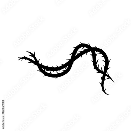 sharp vines silhouette icon