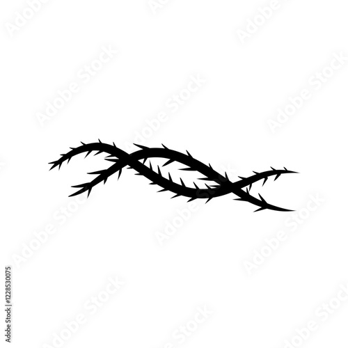 sharp vines silhouette icon