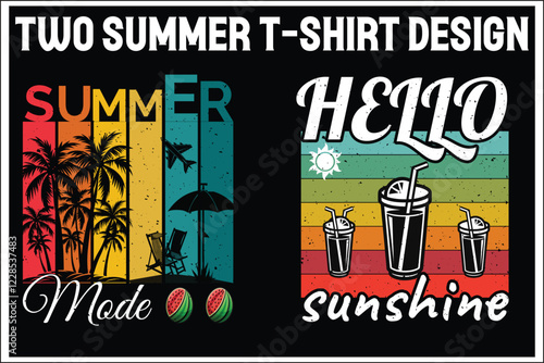 Summer T-Shirt Design Bundle