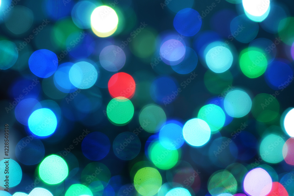 Fototapeta premium Beautiful light bokeh, bokeh of all colors