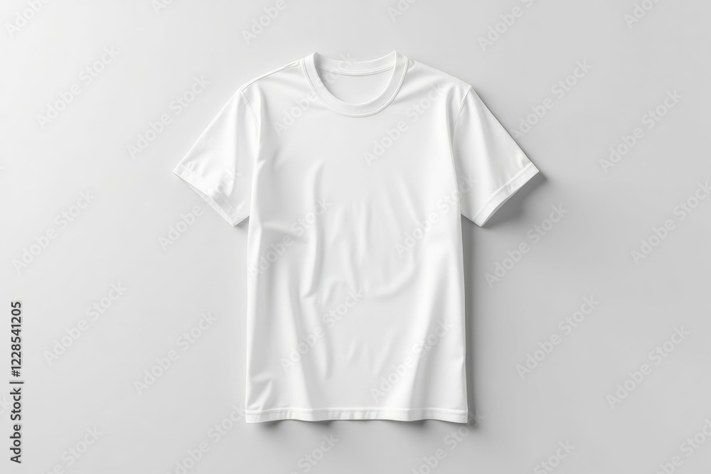 White Short Sleeve Crew Neck T Shirt Mockup White Short Sleeve Crew Neck T Shirt Mockup