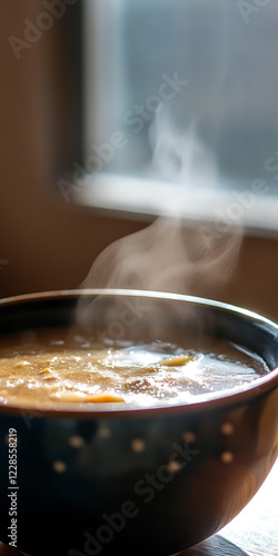 A Bowl of Steaming Soup, Perfect Comfort Food photo