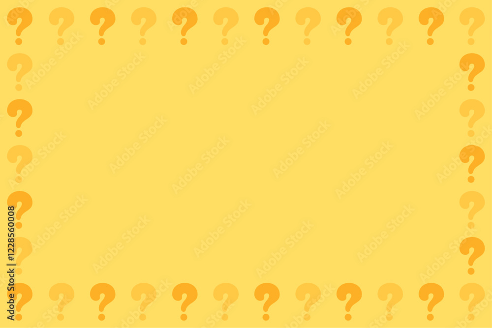 はてなマークのフレームイラスト