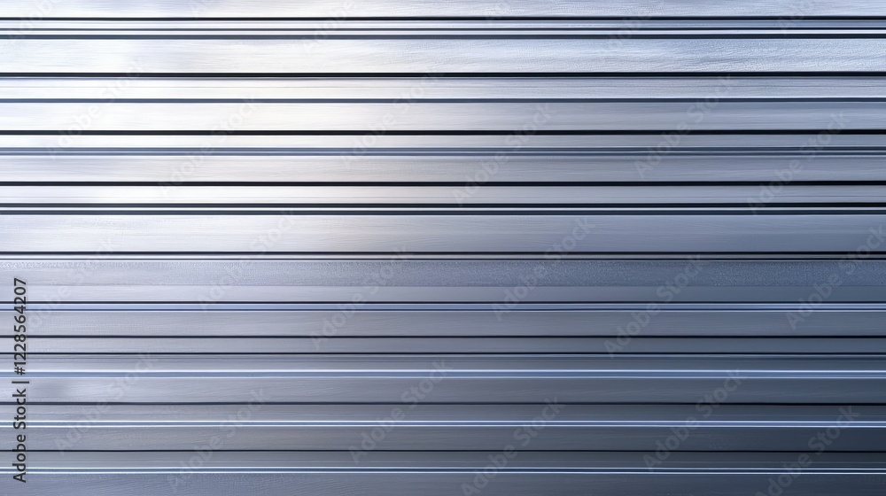 Obraz premium Smooth Metallic Surface with Horizontal Lines and Soft Reflection