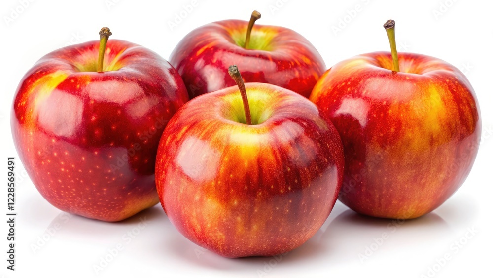 Jazz Apples Isolated White Background Stock Photo - High Resolution Fruit Images Jazz Apples Isolated White Background Stock Photo - High Resolution Fruit Images