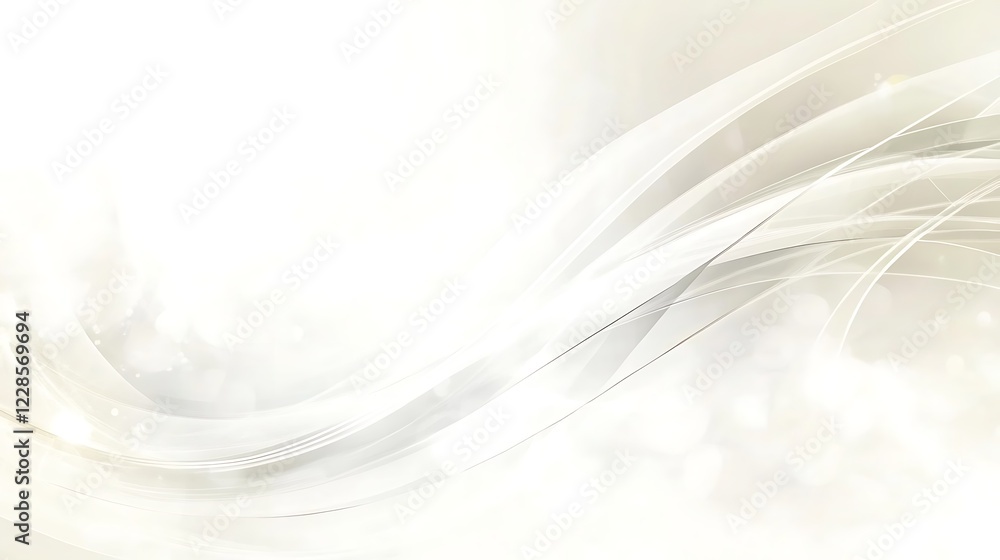 Fototapeta premium Abstract White Swirling Lines Background Design