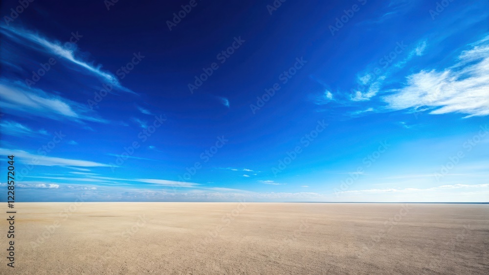 Obraz premium A brilliant clear blue sky with not a single cloud in sight, showcasing the vastness of the open space