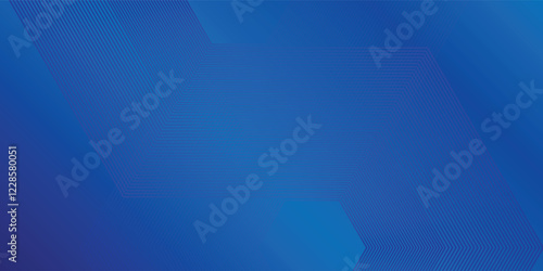 Hexagon Blue Tech Finance Fintech Background Abstract Pixel Pattern. Abstract Business Tech art