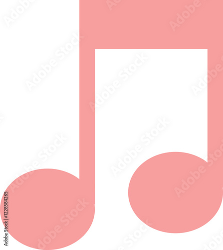 Music Note Icon Pink