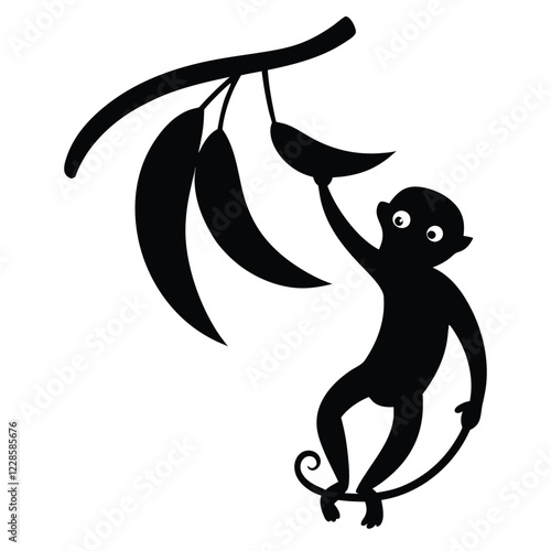 The monkey dangling under a banana tree is genuinely stunning.