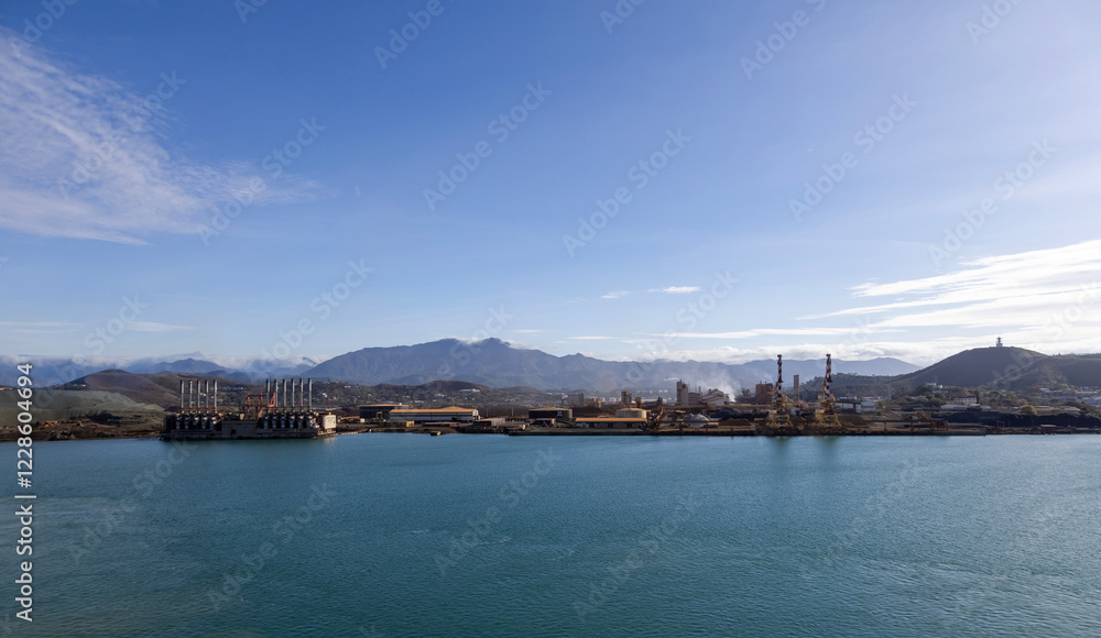 Naklejka premium Noumea Power Plant and Nickel Smelter